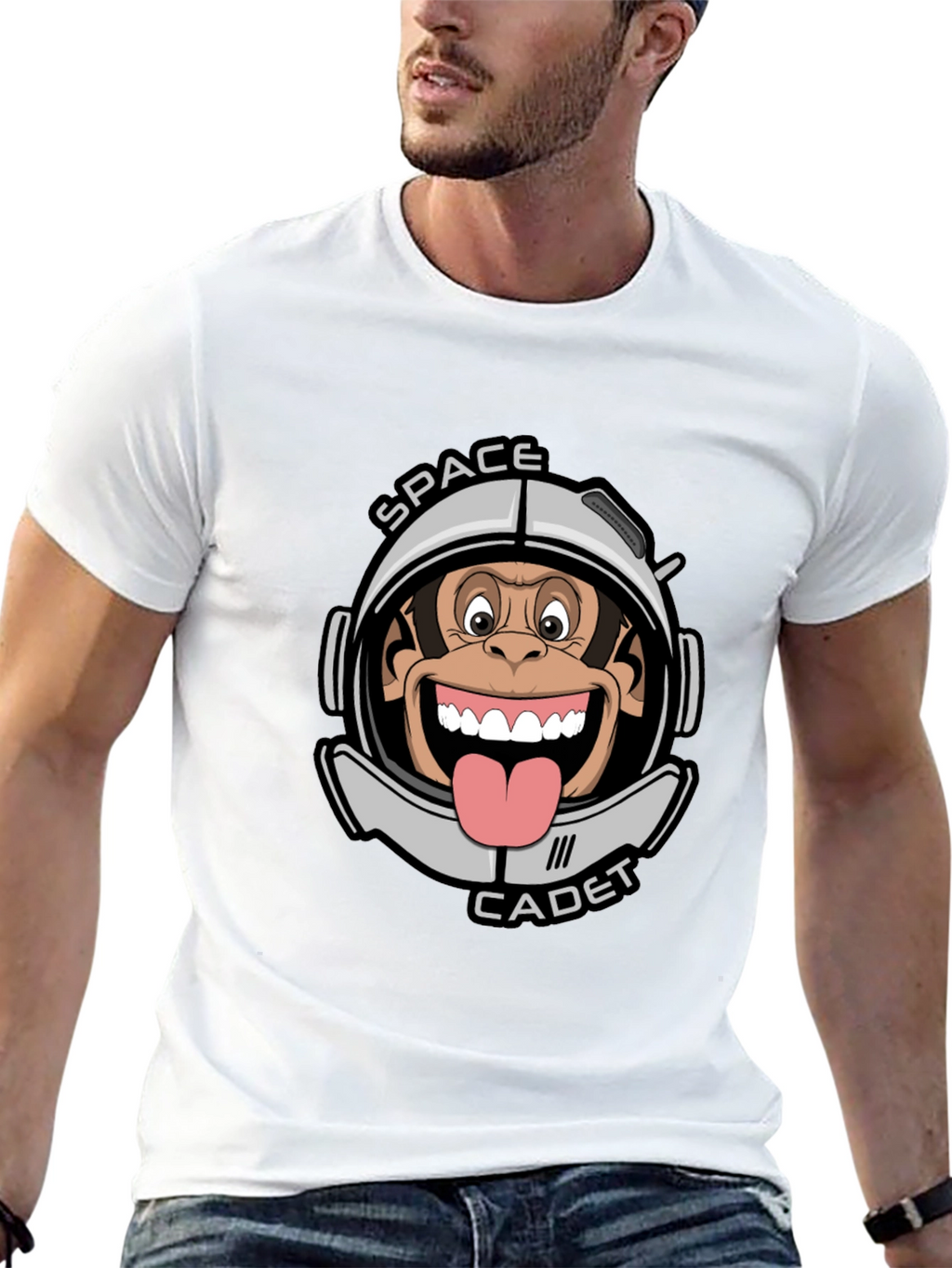 Space Cadet Monkey Graphic T-Shirt