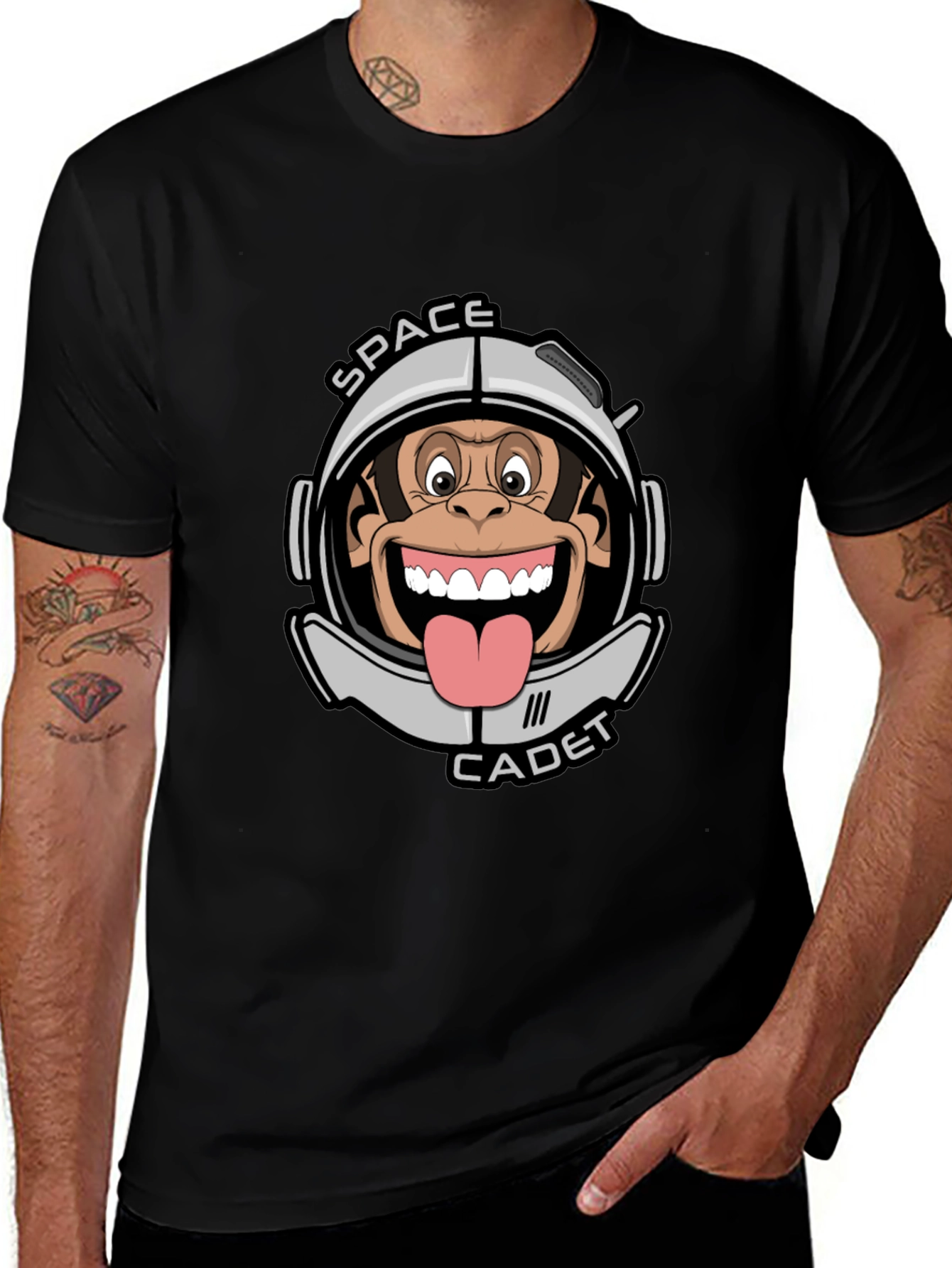 Space Cadet Monkey Graphic T-Shirt