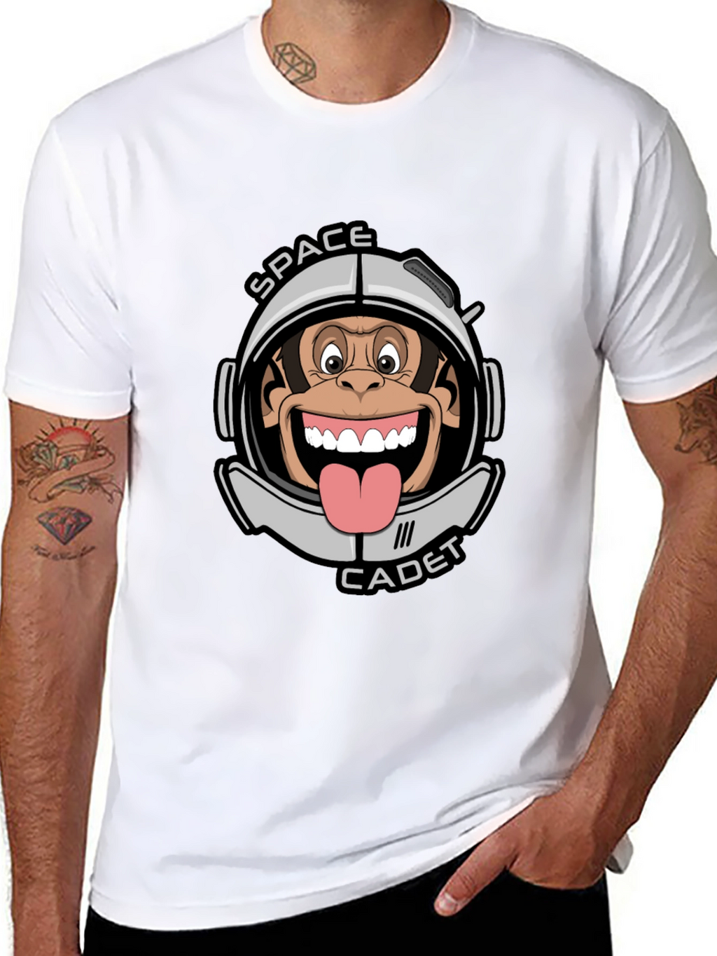 Space Cadet Monkey Graphic T-Shirt