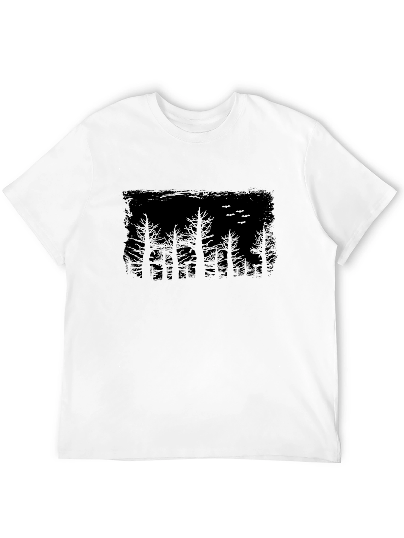 Mens Black Forest Silhouette Graphic Tee