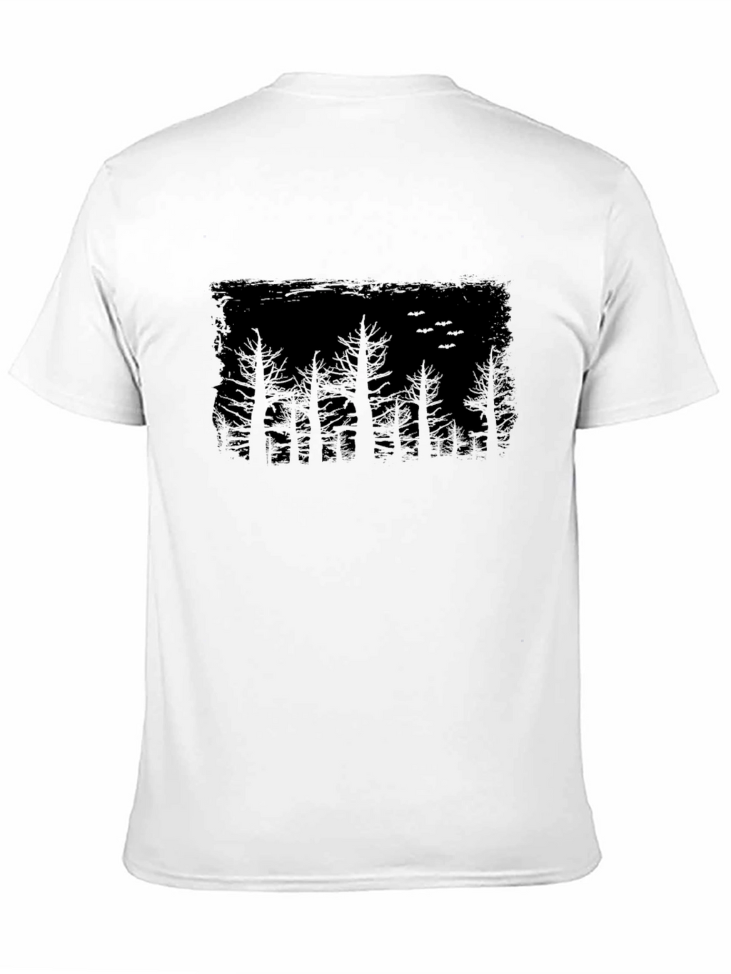 Mens Black Forest Silhouette Graphic Tee