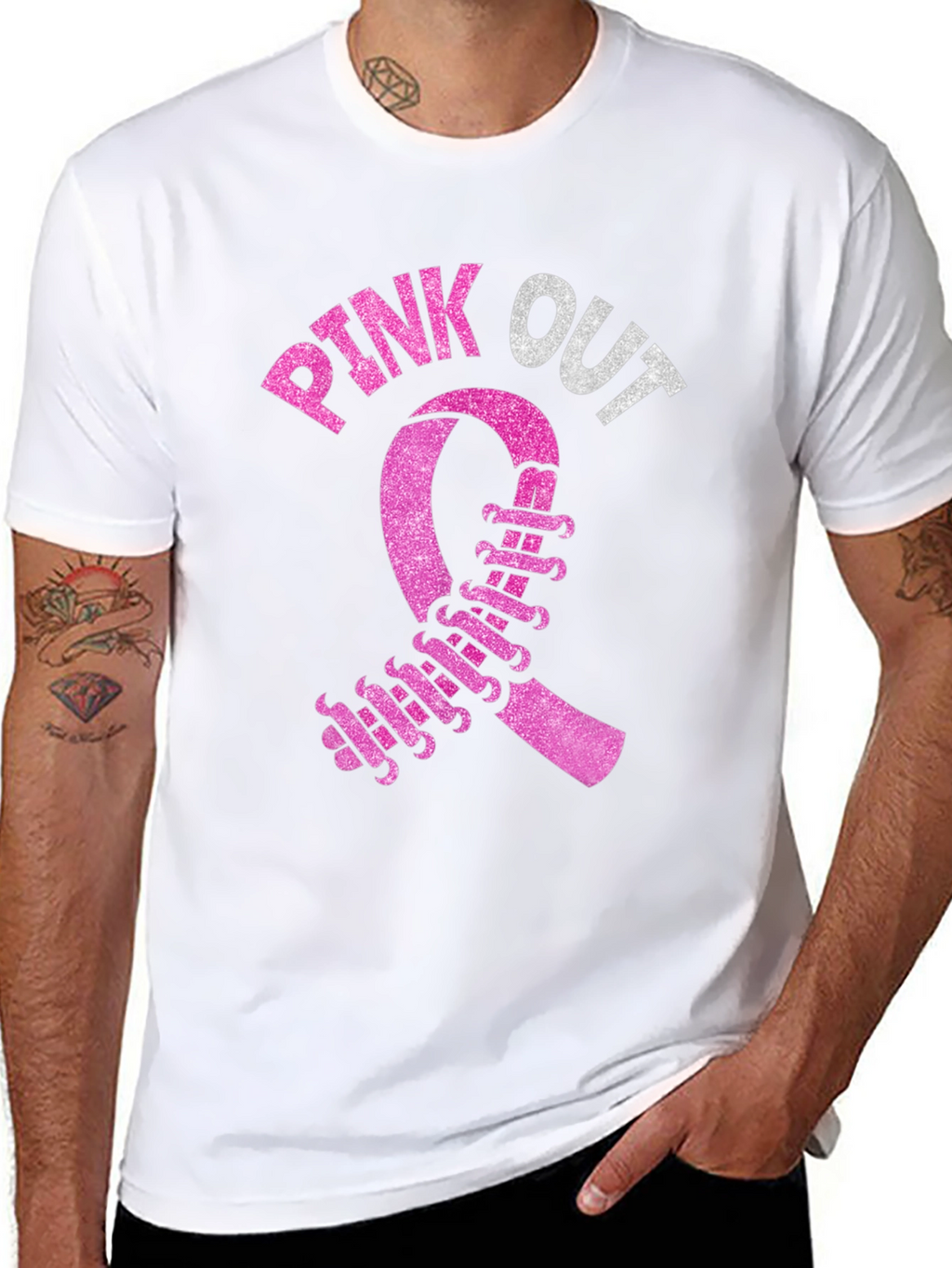 Pink Out Ribbon T-Shirt for Breast Cancer Awareness