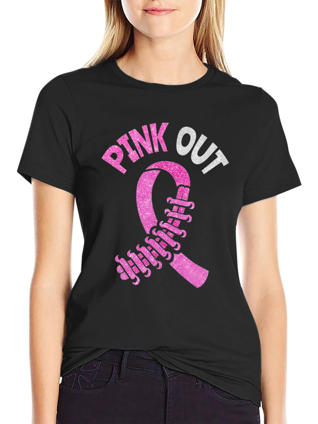 Pink Out Ribbon T-Shirt for Breast Cancer Awareness