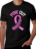Pink Out Ribbon T-Shirt for Breast Cancer Awareness