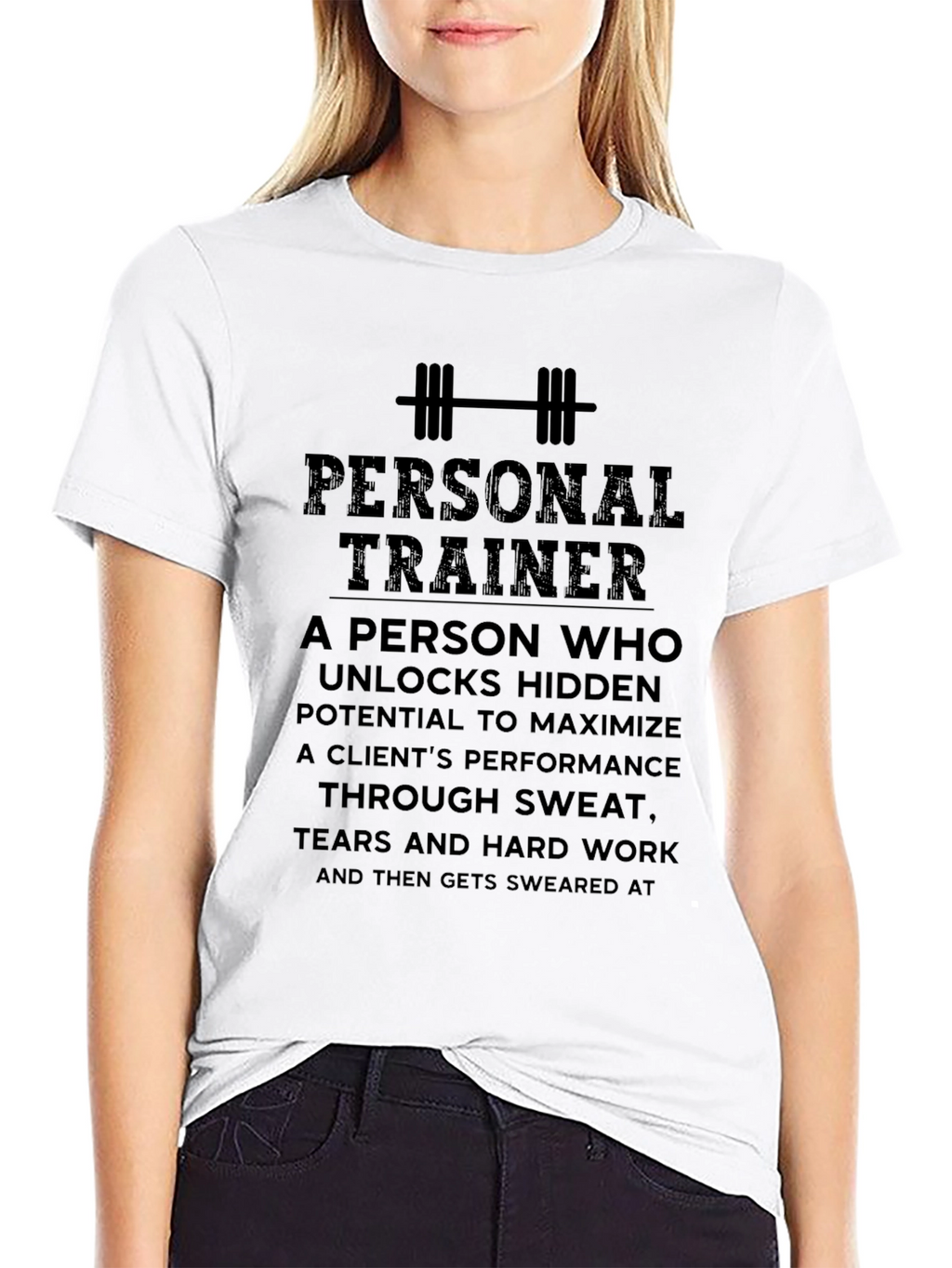 Personal Trainer Black Graphic T-Shirt