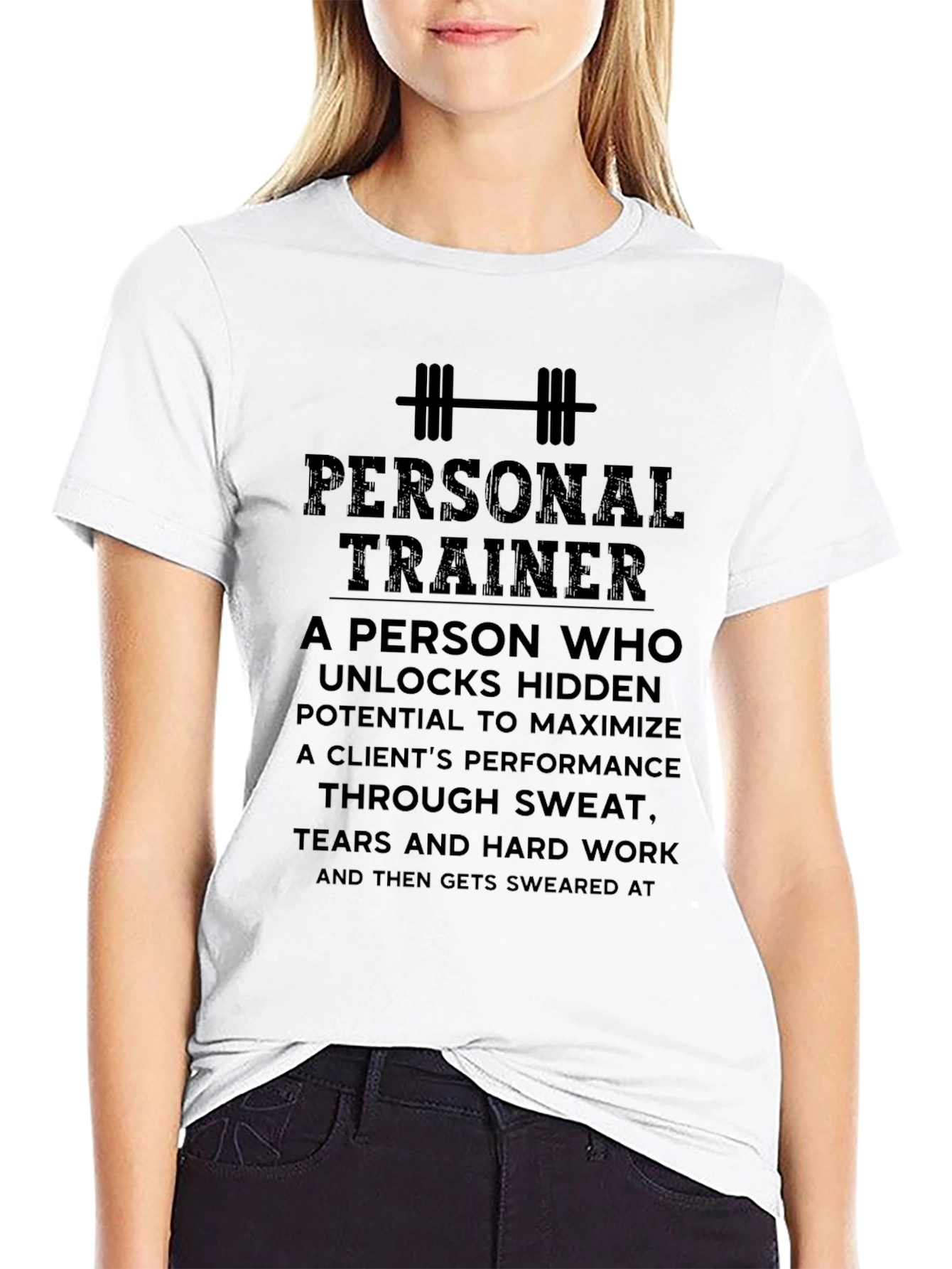 Personal Trainer Black Graphic T-Shirt