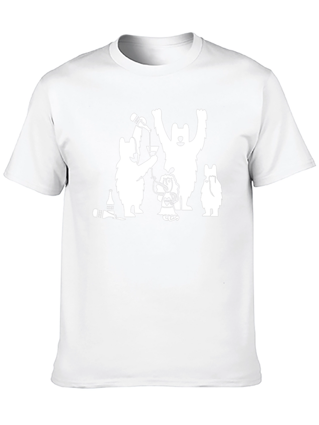 Party Bears Black T-Shirt - Fun Graphic Tee