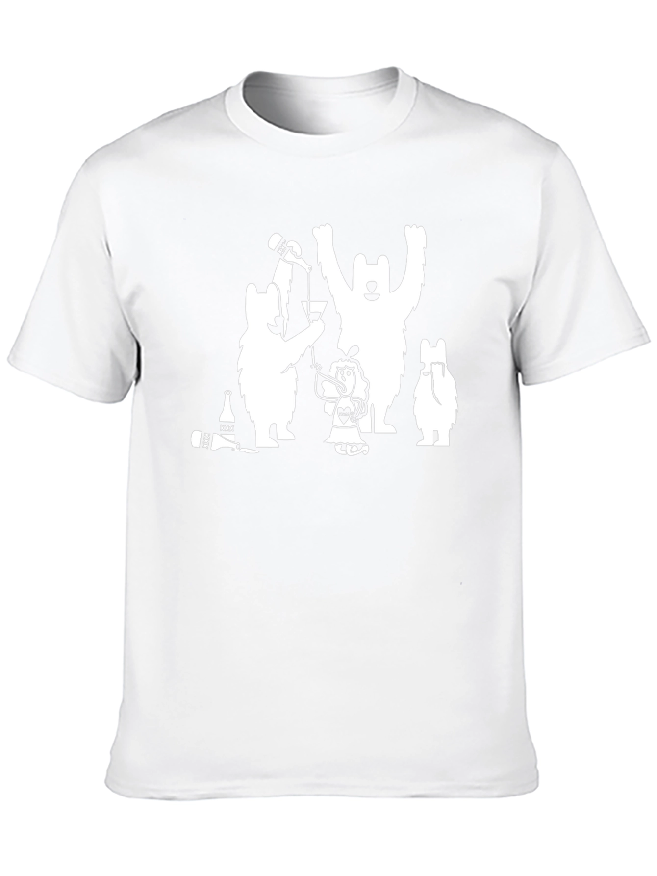 Party Bears Black T-Shirt - Fun Graphic Tee