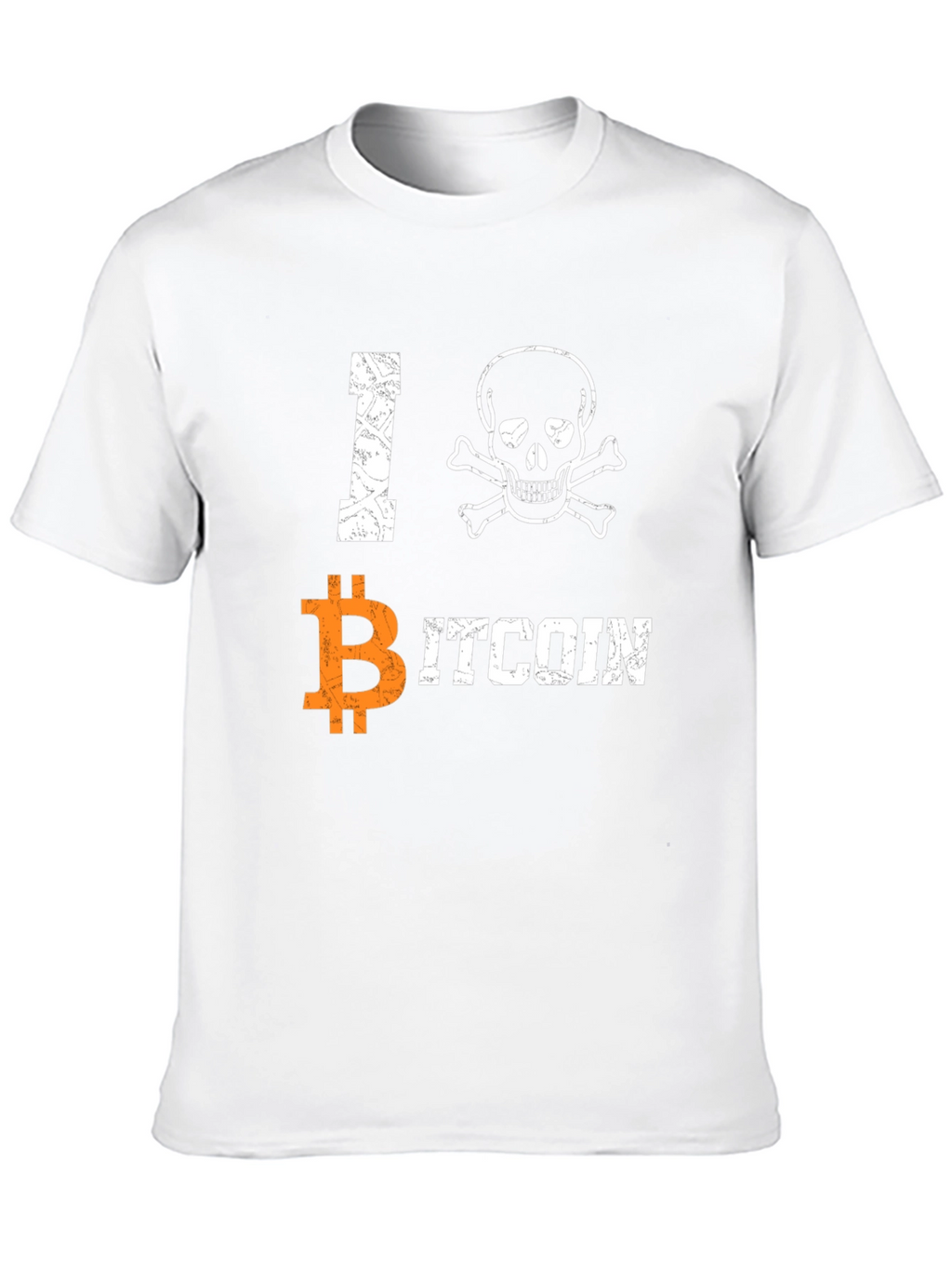 I Skull Bitcoin Graphic Tee - Crypto Enthusiast T-Shirt