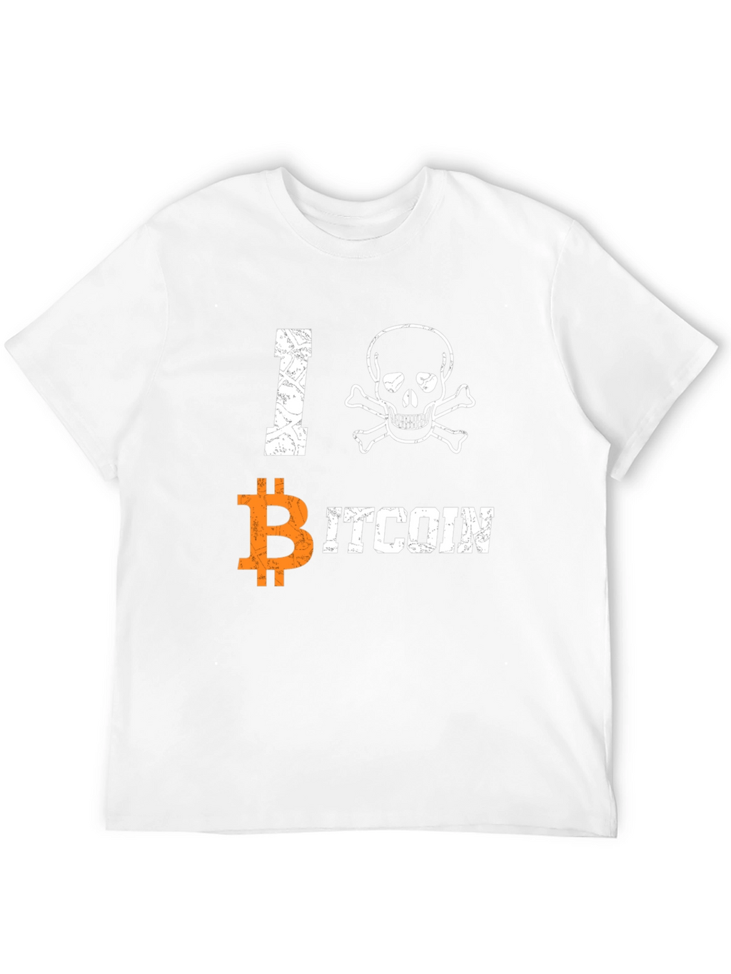 I Skull Bitcoin Graphic Tee - Crypto Enthusiast T-Shirt