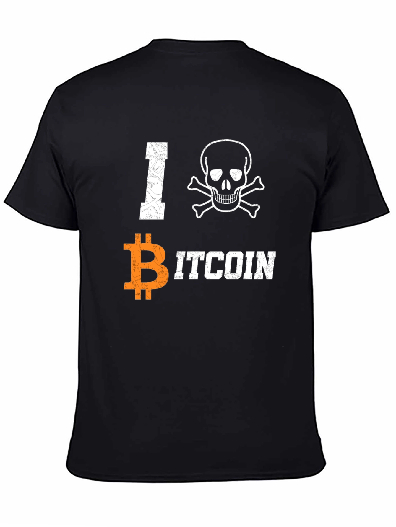 I Skull Bitcoin Graphic Tee - Crypto Enthusiast T-Shirt