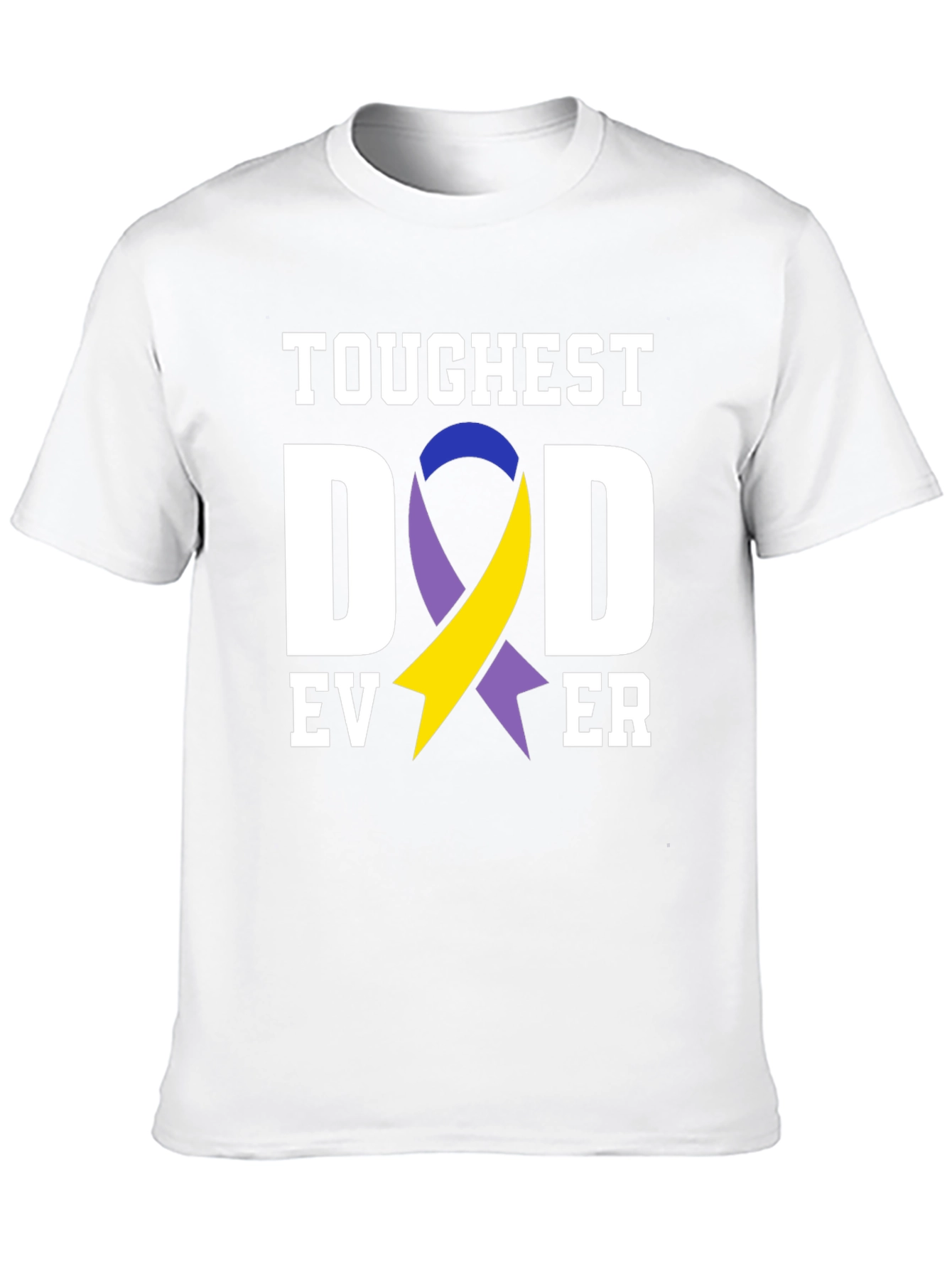 Toughest Dad Ever T-Shirt Down Syndrome Awareness