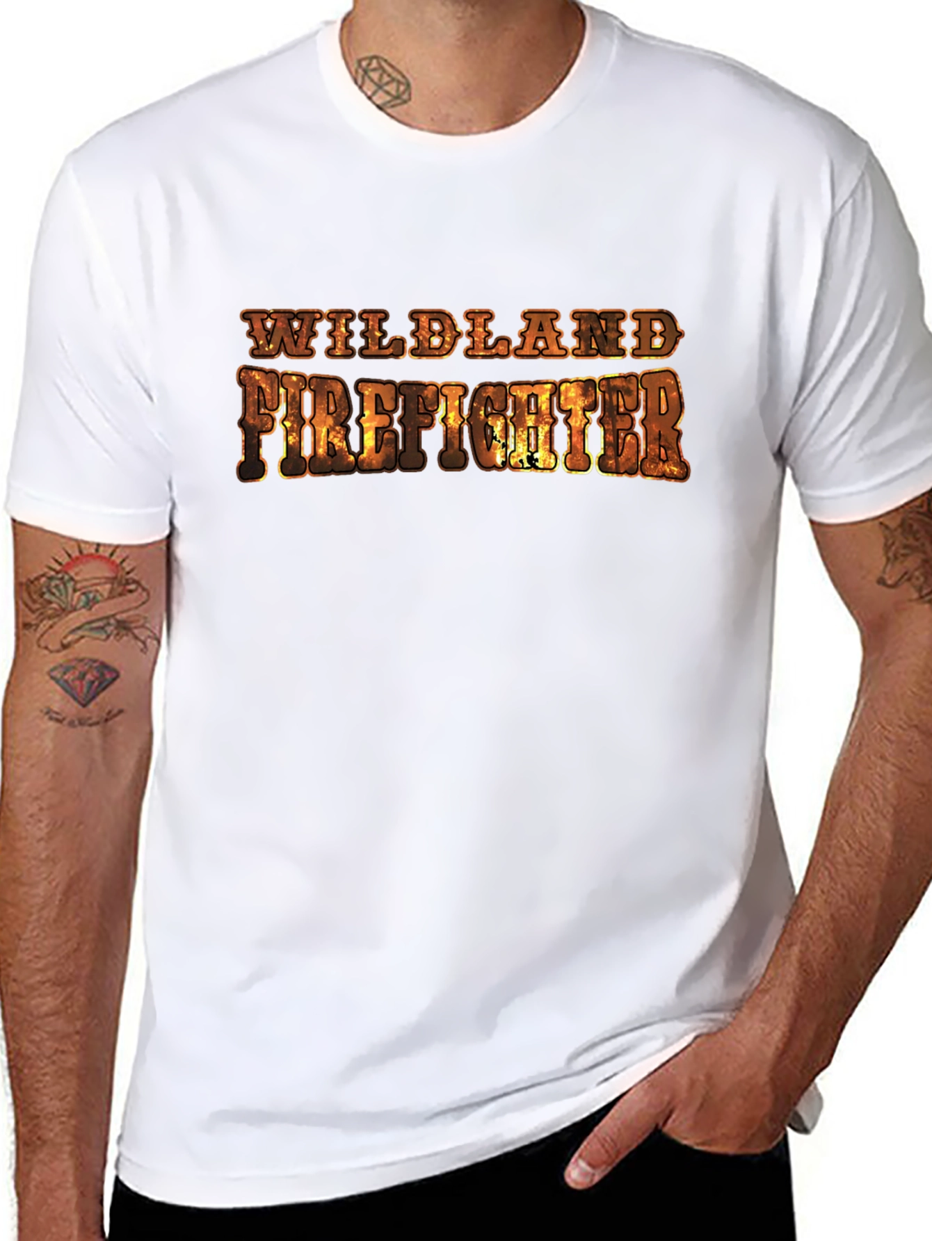 Wildland Firefighter Graphic Tee - Black
