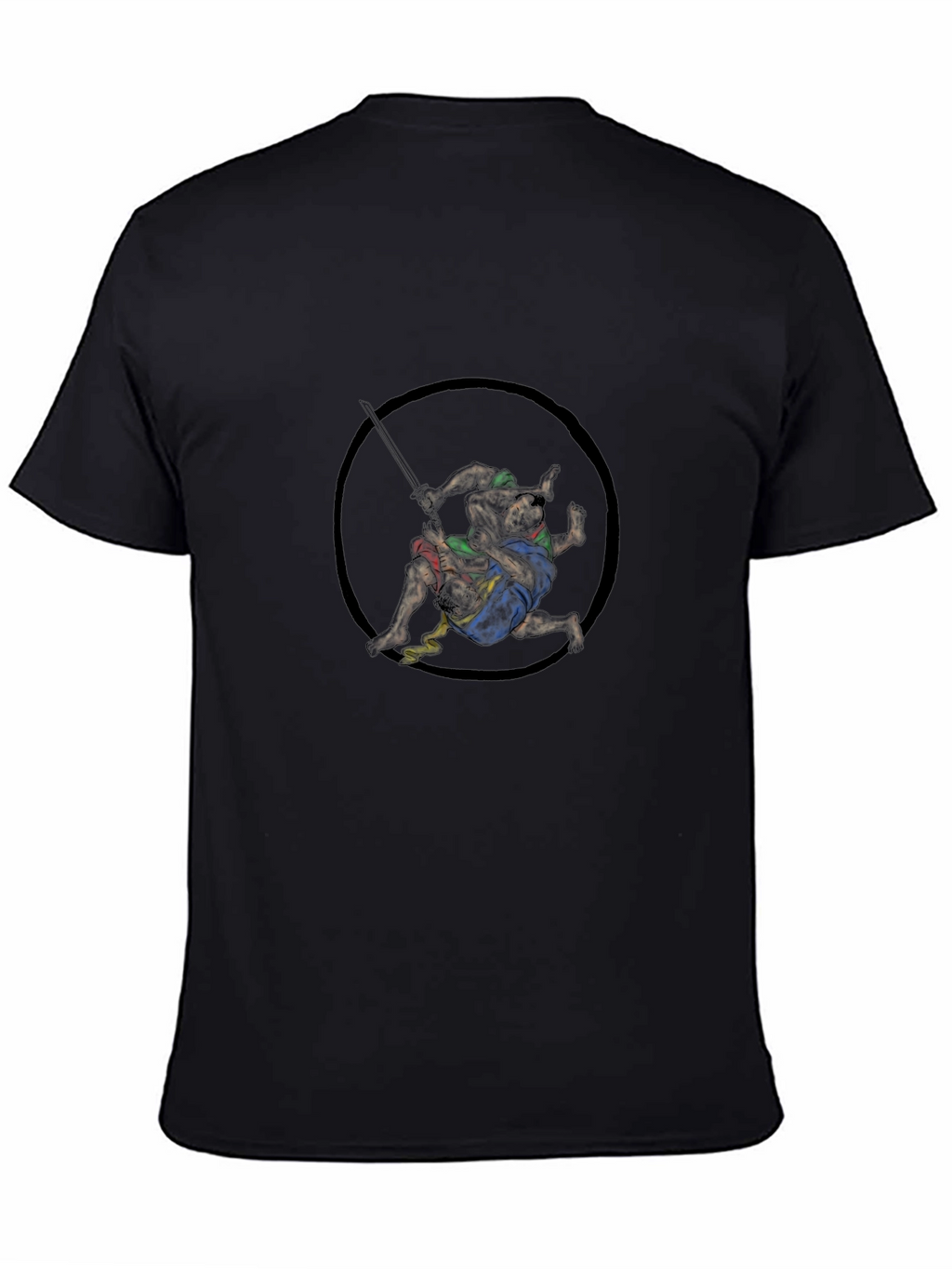 Wrestling Graphic Black Tee