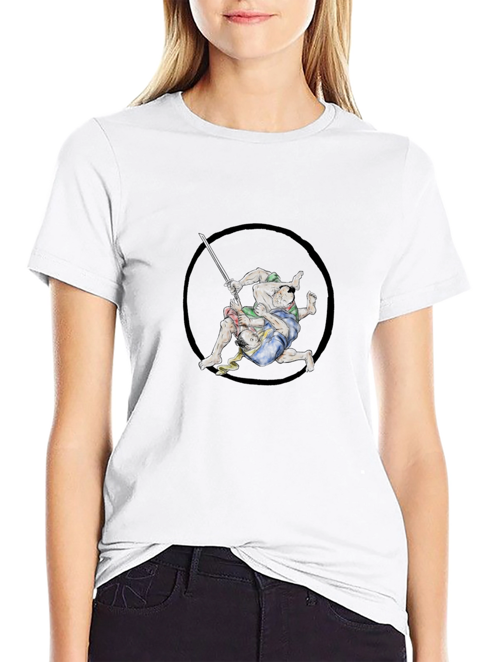 Wrestling Graphic Black Tee