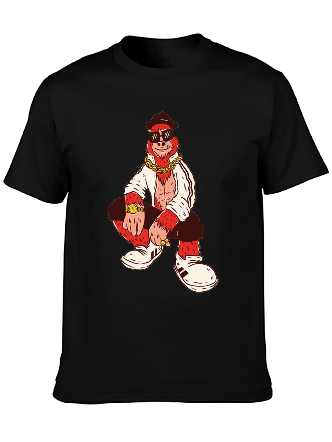 Cool Gorilla Graphic Tee - Black