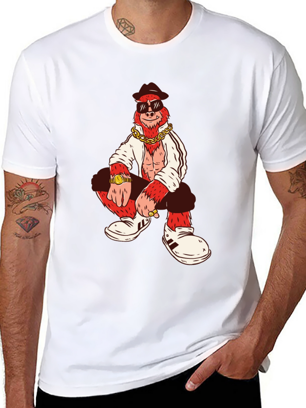 Cool Gorilla Graphic Tee - Black