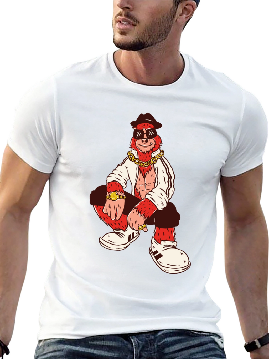 Cool Gorilla Graphic Tee - Black