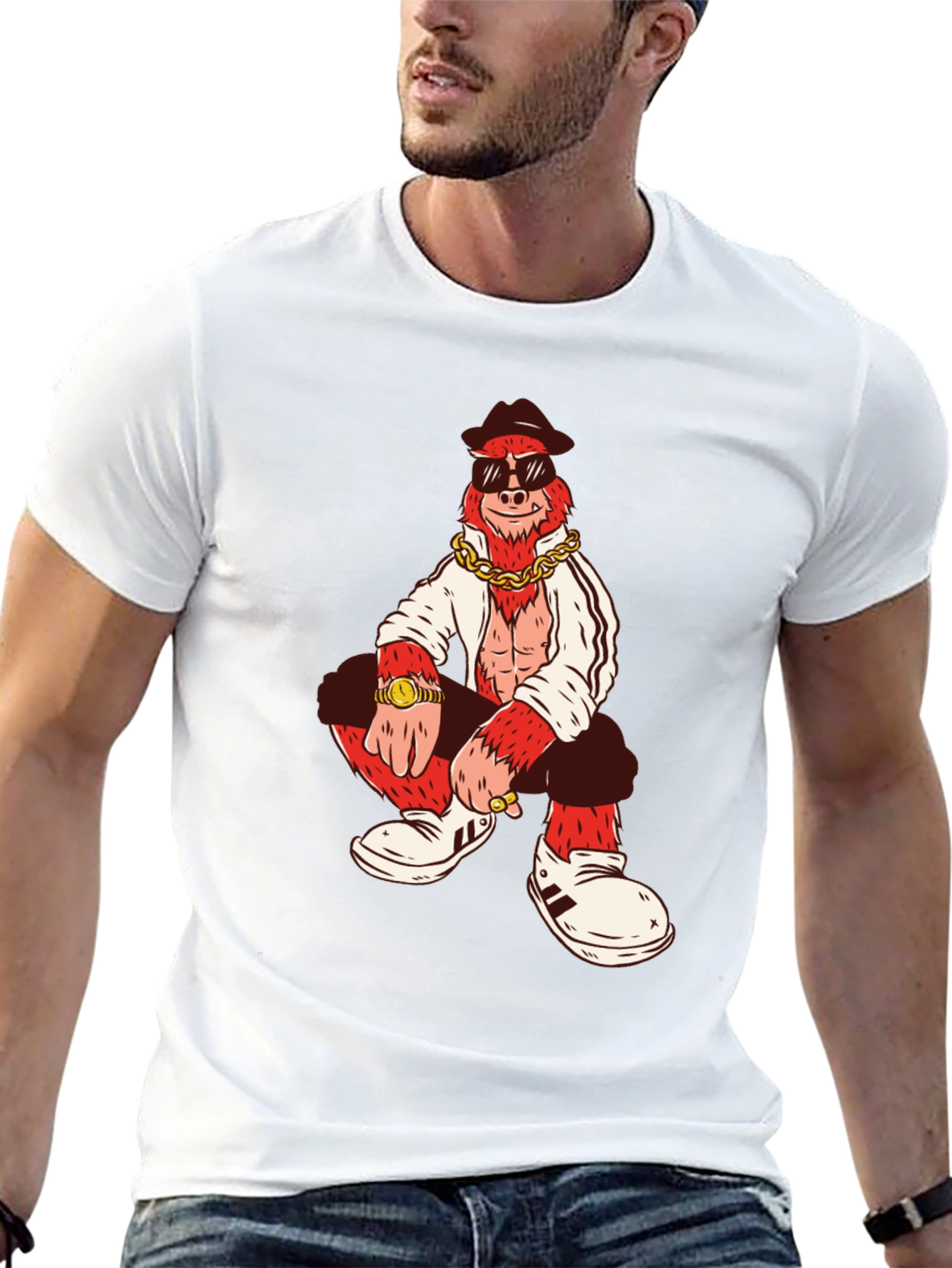 Cool Gorilla Graphic Tee - Black