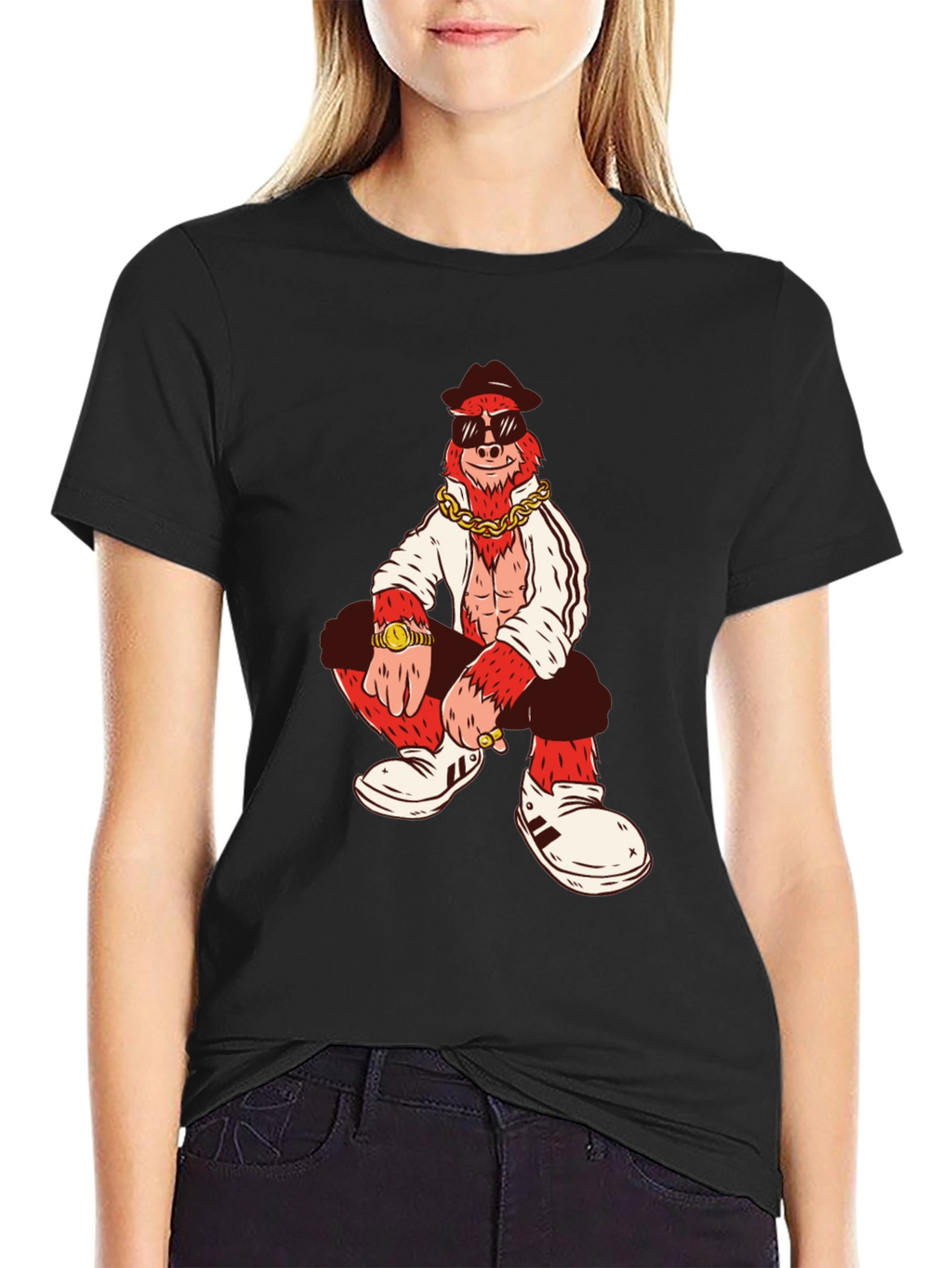 Cool Gorilla Graphic Tee - Black