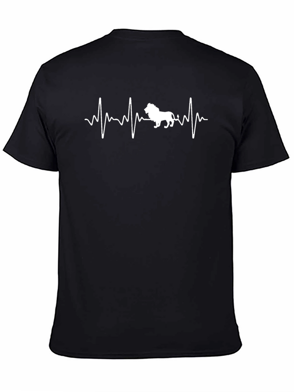 Lion Heartbeat T-Shirt - Black