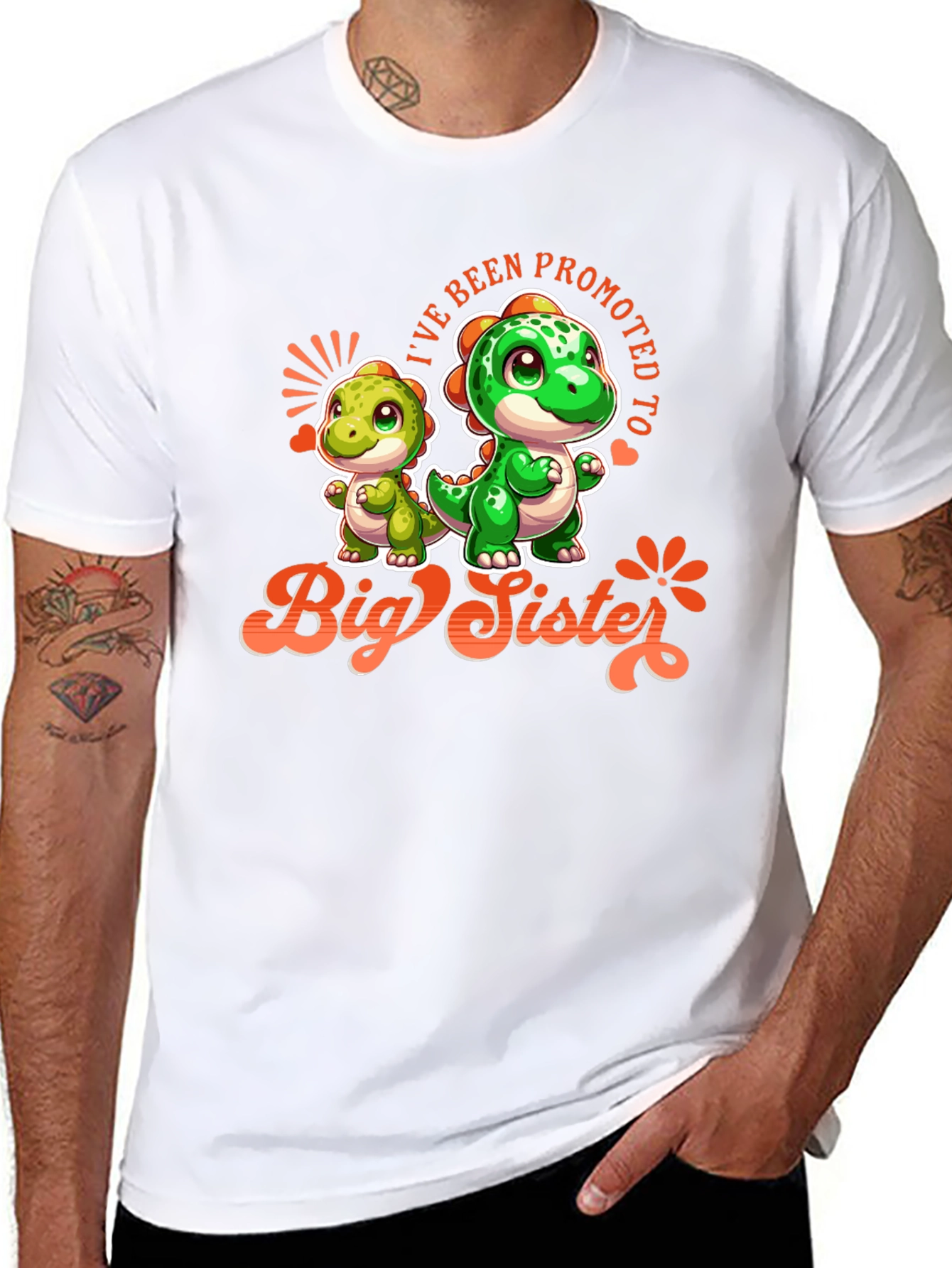 Big Sister Dinosaur T-Shirt