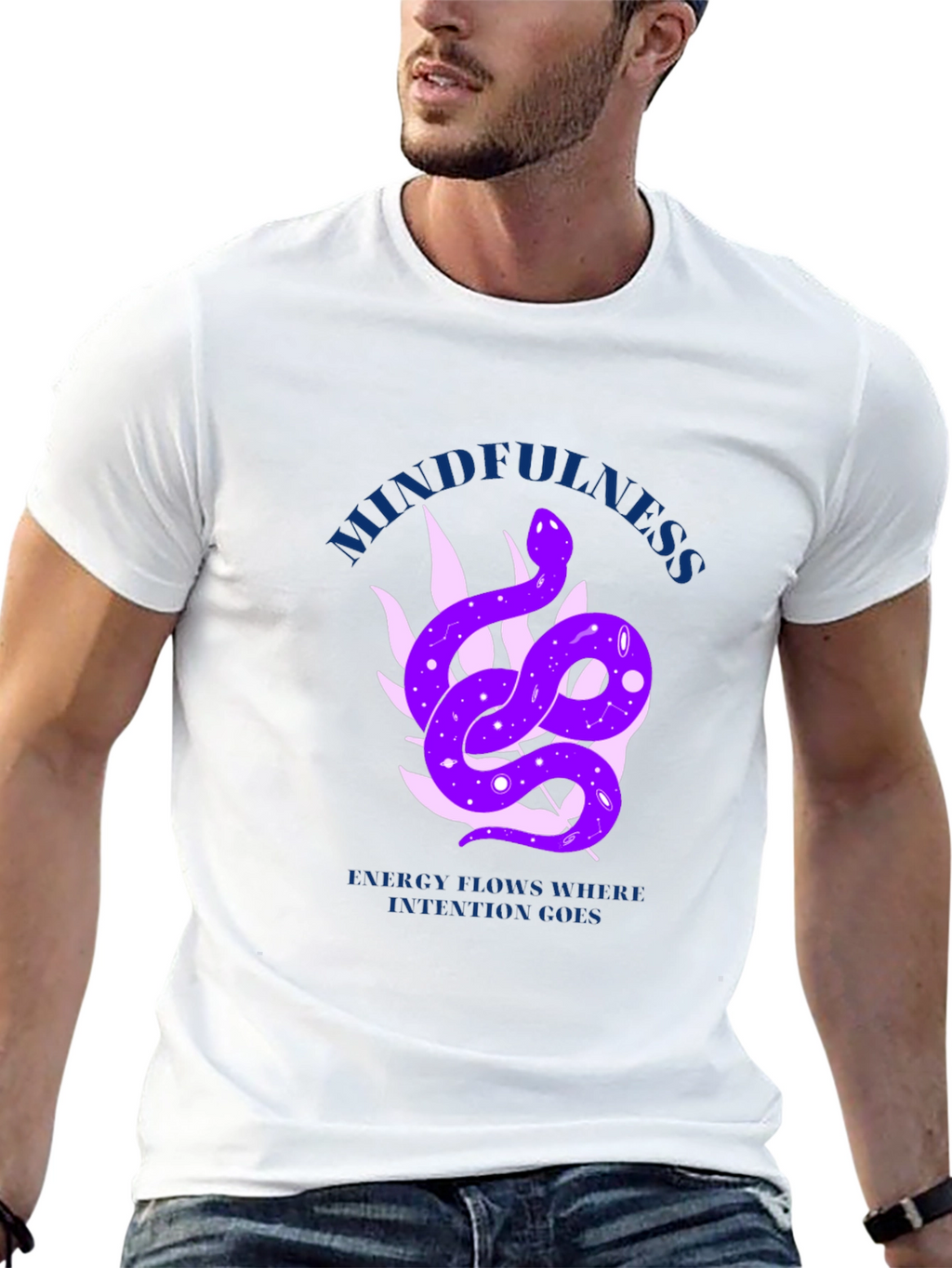 Mindfulness Snake Graphic Tee - Energy Flow