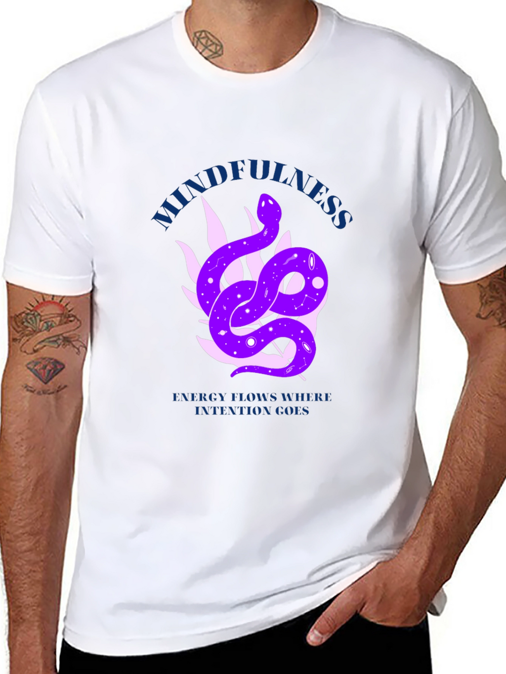 Mindfulness Snake Graphic Tee - Energy Flow