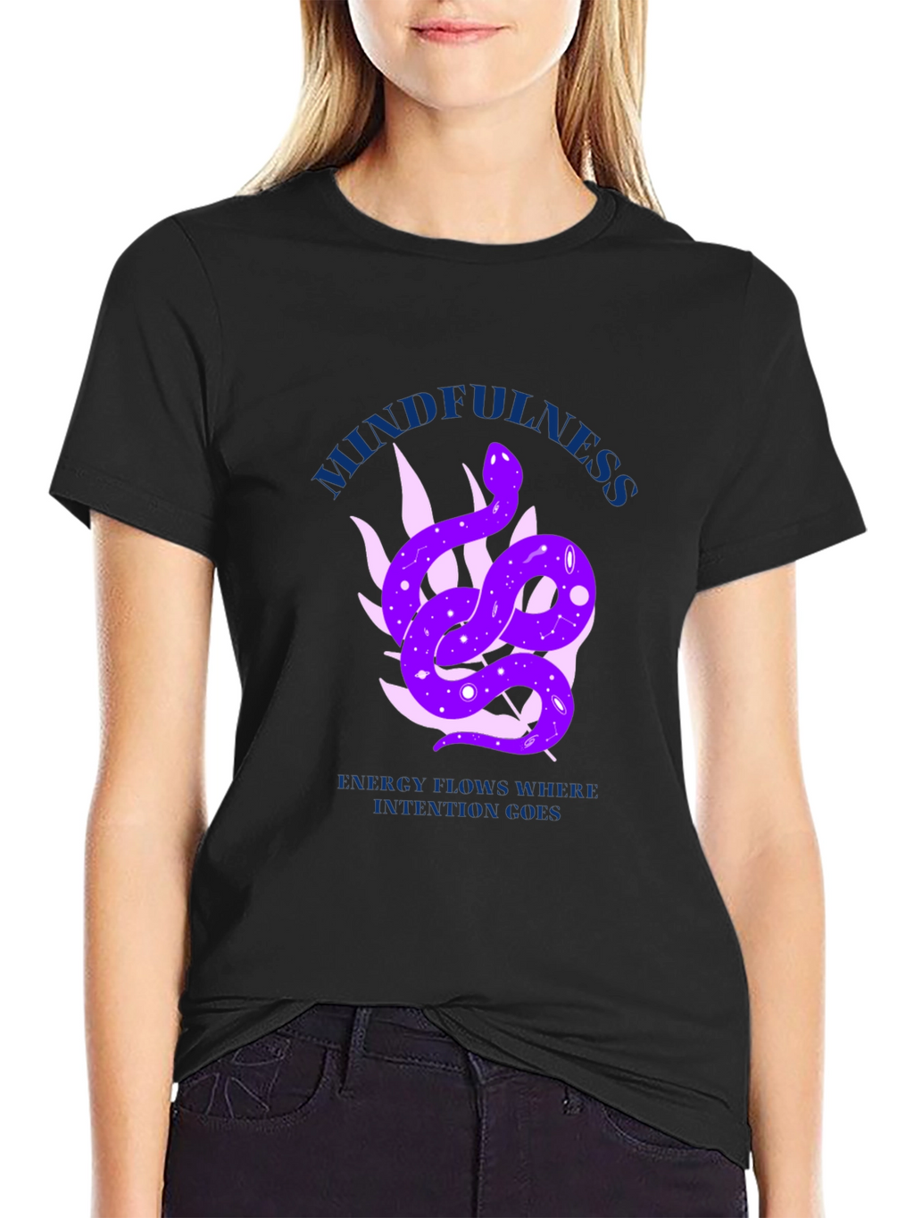 Mindfulness Snake Graphic Tee - Energy Flow