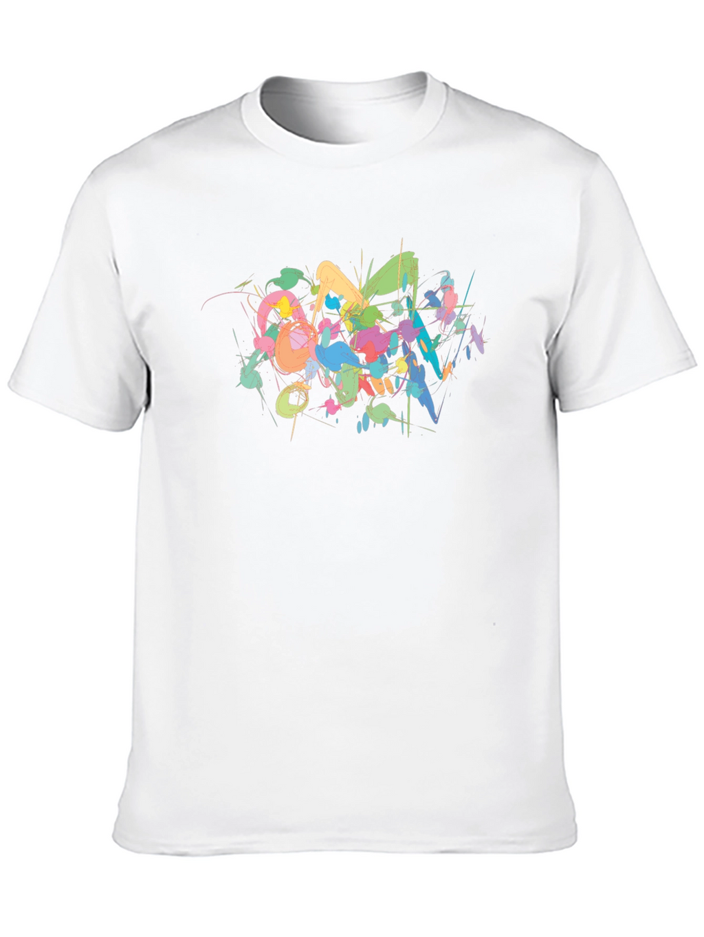 Abstract Art Mens Black T-Shirt