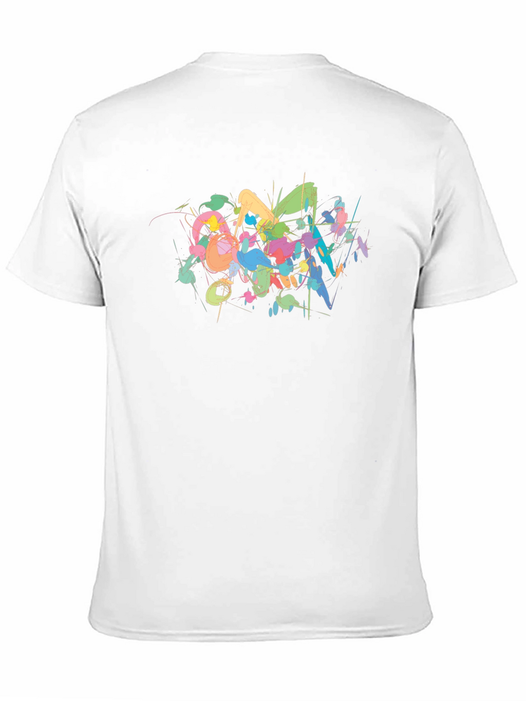 Abstract Art Mens Black T-Shirt