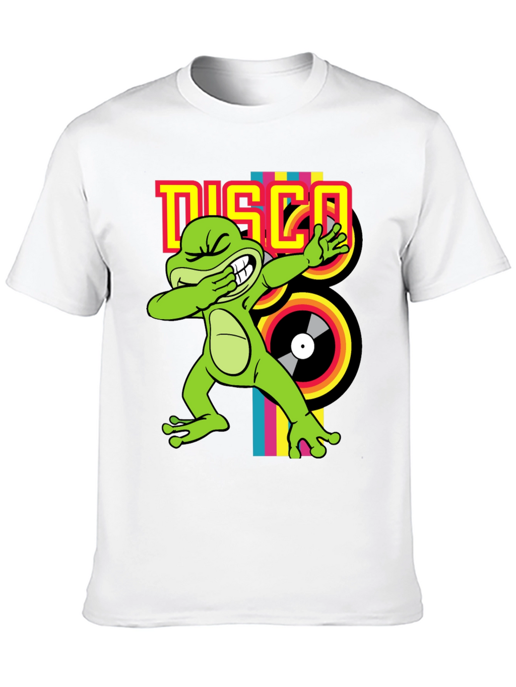 Disco Frog Graphic Tee - Groovy Style!