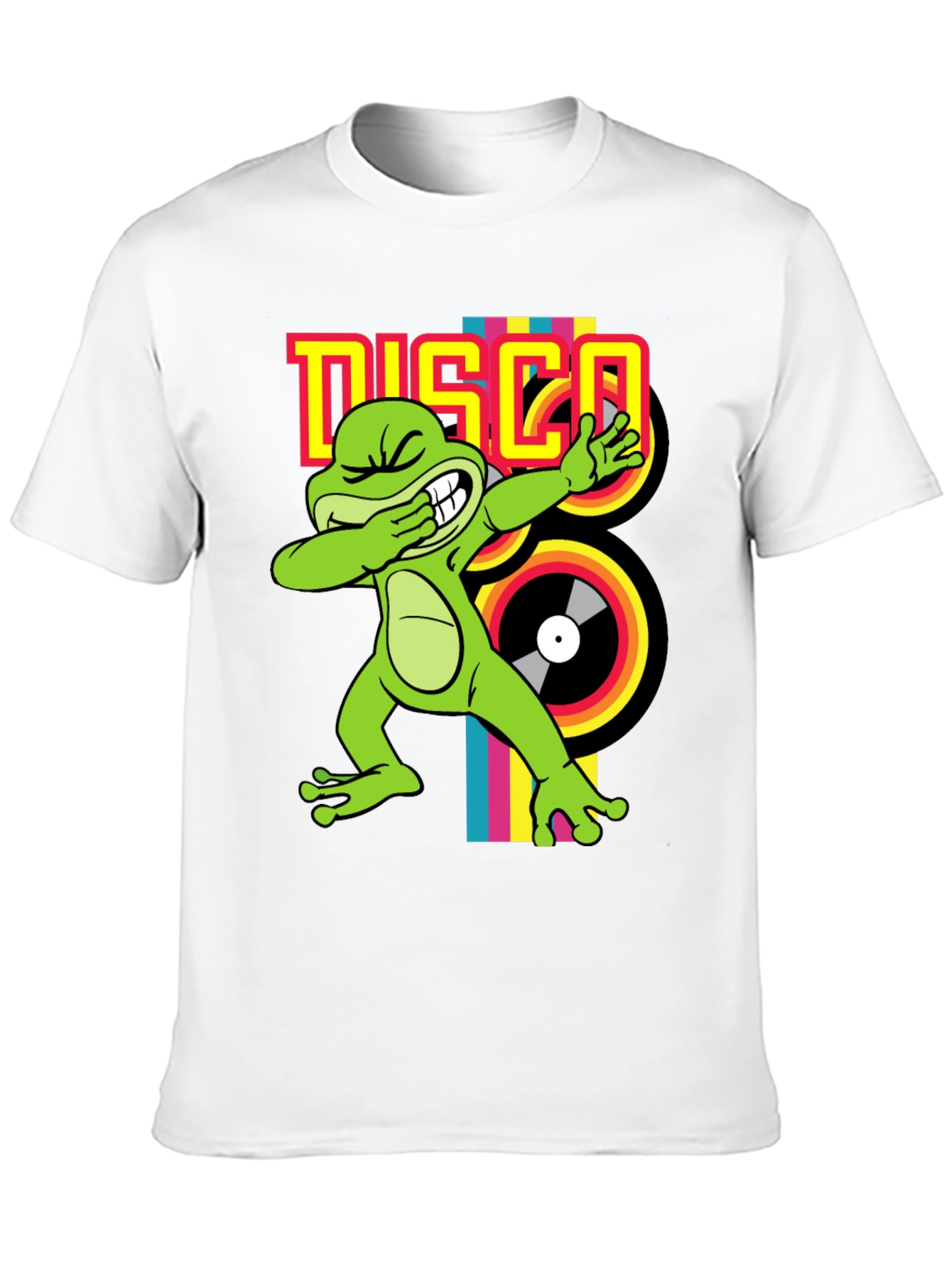 Disco Frog Graphic Tee - Groovy Style!