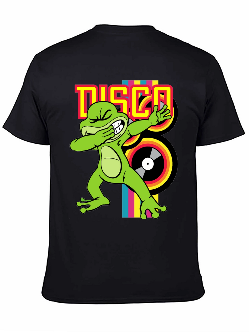 Disco Frog Graphic Tee - Groovy Style!