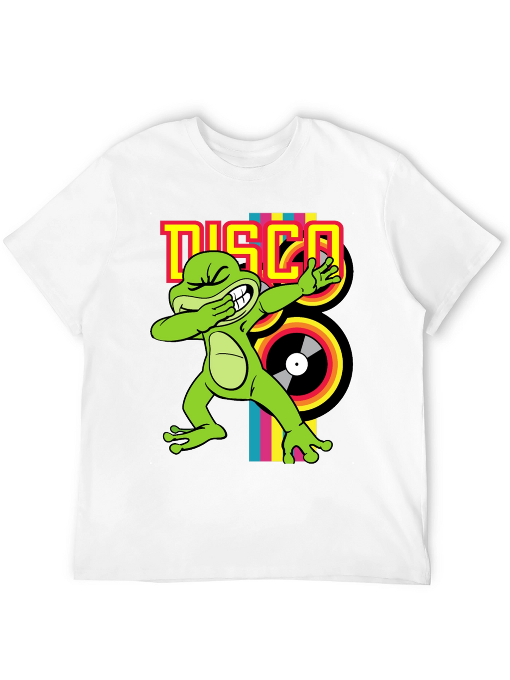 Disco Frog Graphic Tee - Groovy Style!