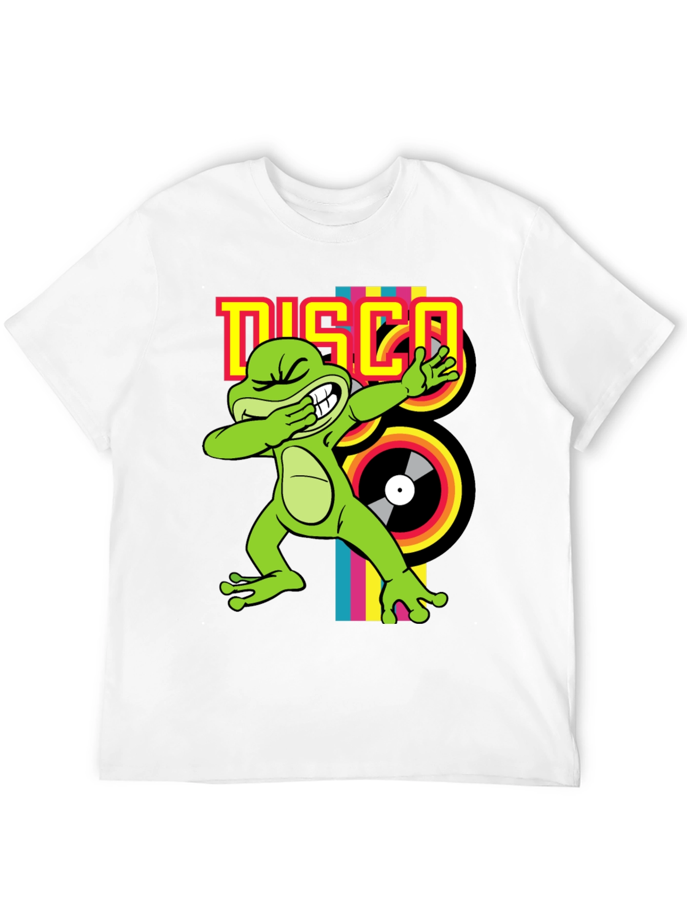 Disco Frog Graphic Tee - Groovy Style!