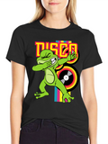 Disco Frog Graphic Tee - Groovy Style!