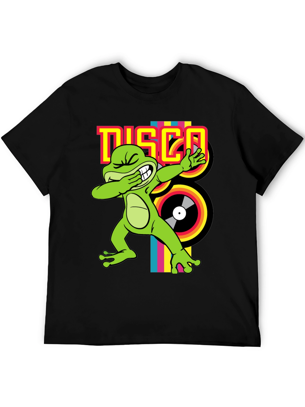 Disco Frog Graphic Tee - Groovy Style!