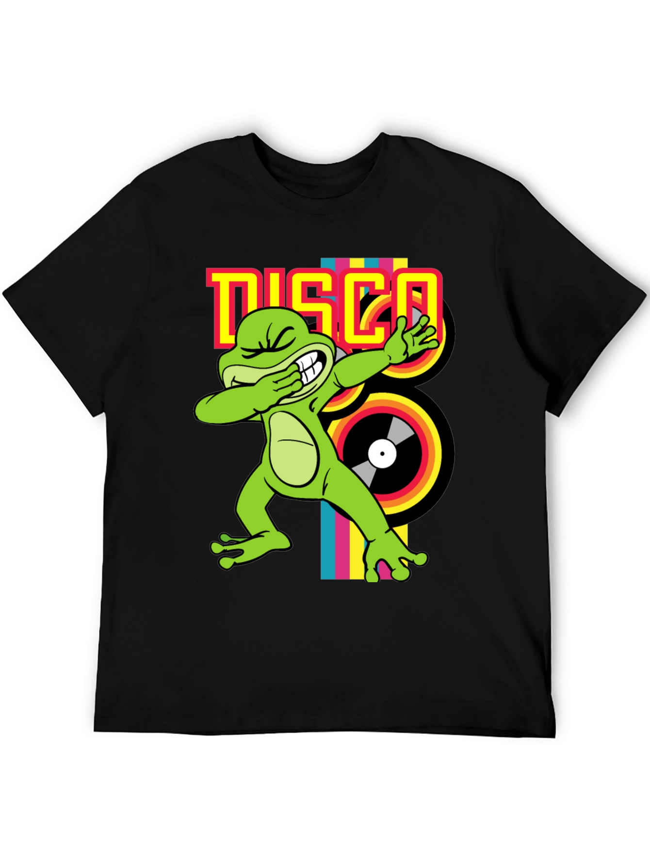 Disco Frog Graphic Tee - Groovy Style!