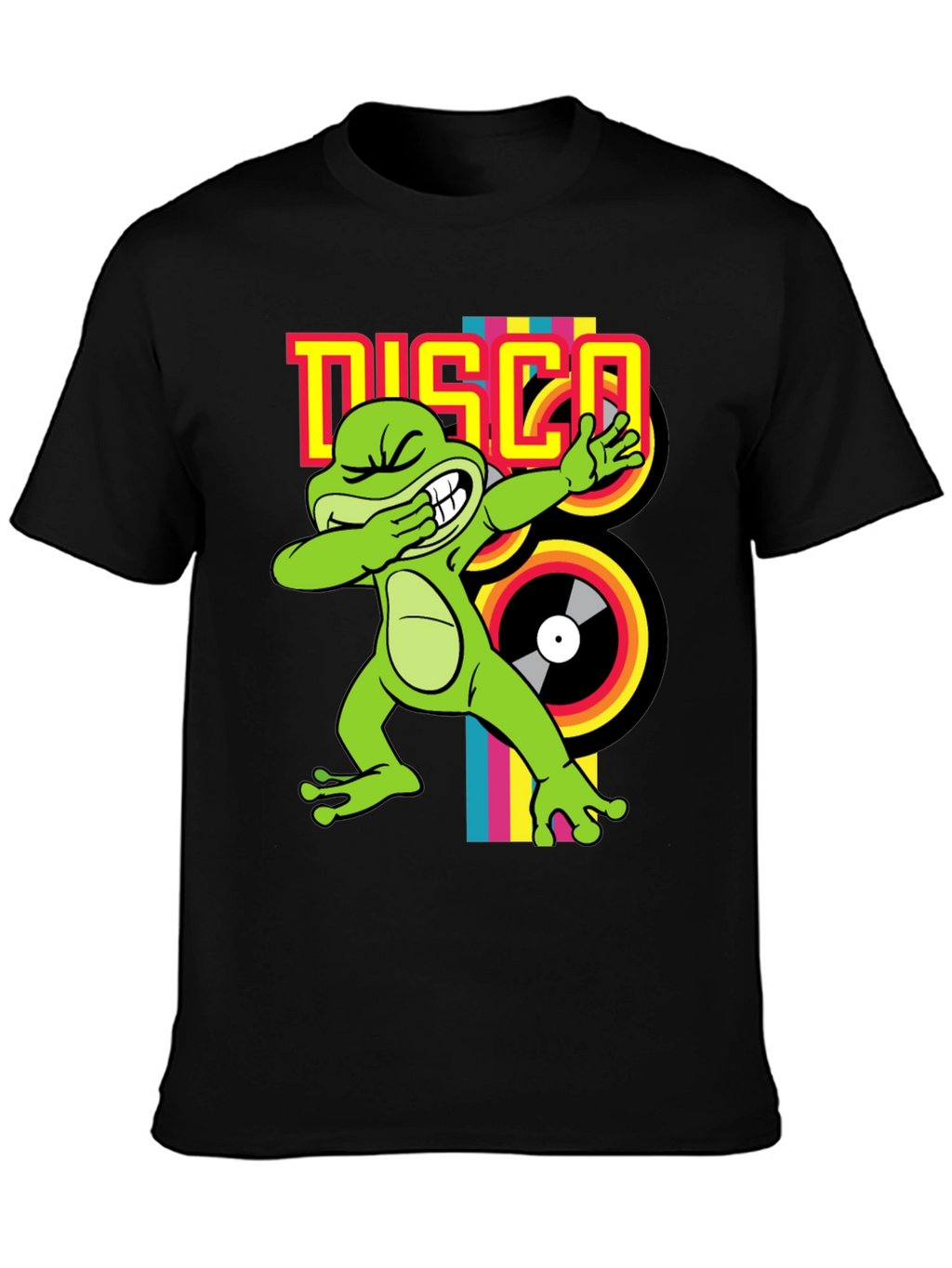 Disco Frog Graphic Tee - Groovy Style!