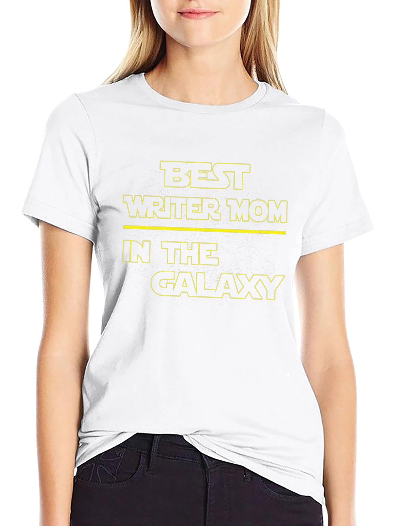 Best Writer Mom Galaxy Black T-Shirt