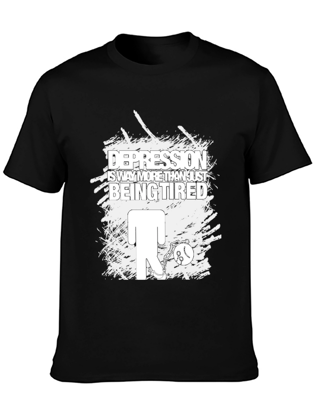 Depression Awareness Graphic Tee - Black