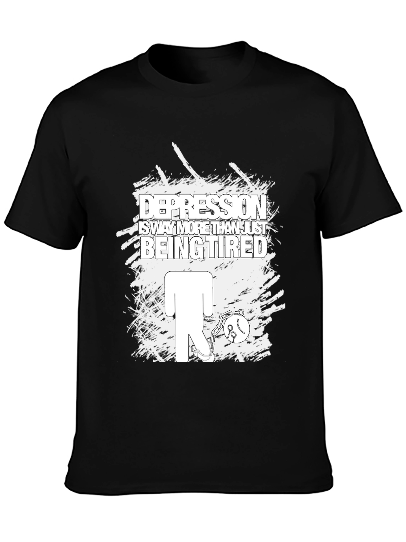 Depression Awareness Graphic Tee - Black