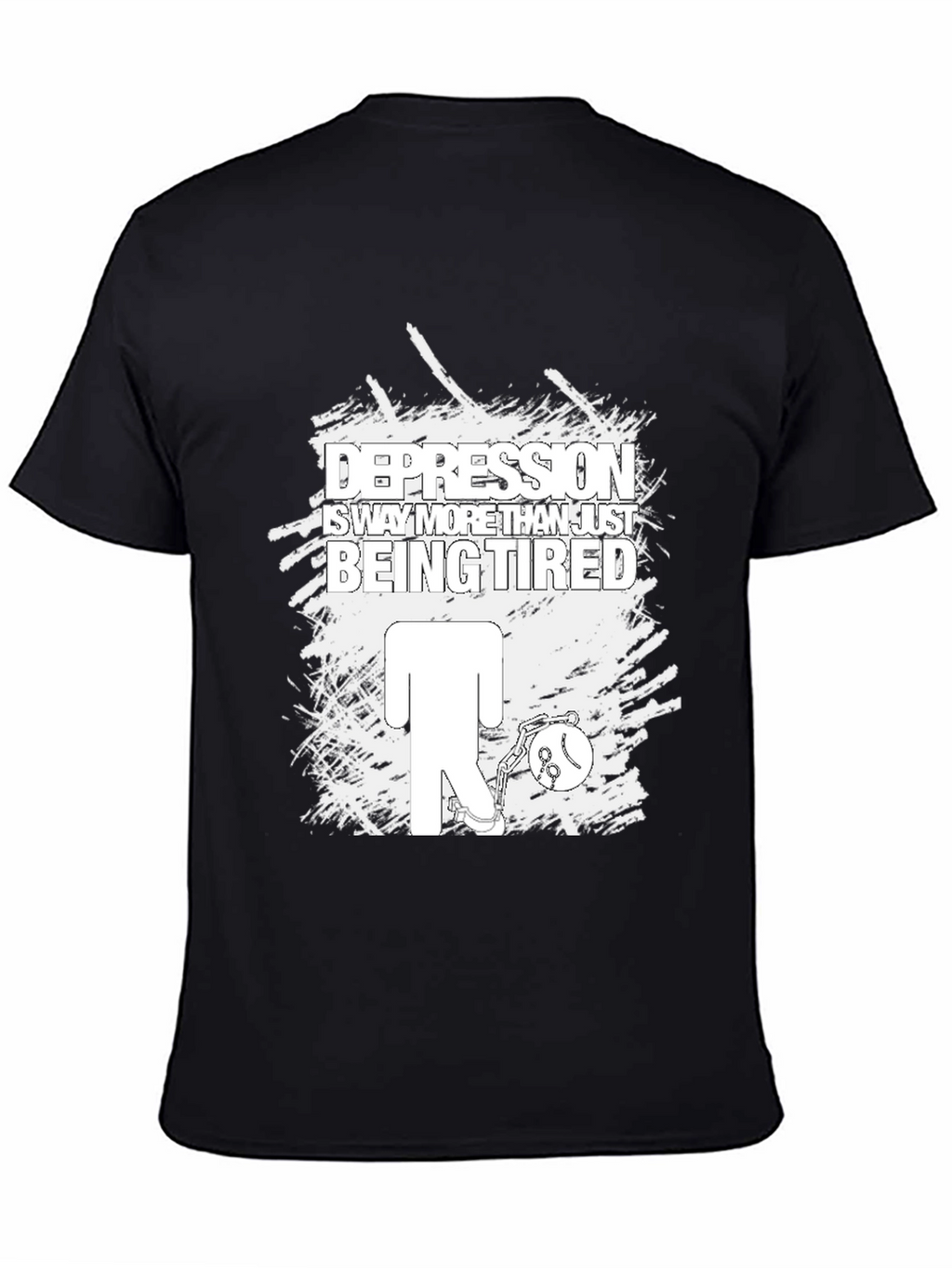 Depression Awareness Graphic Tee - Black
