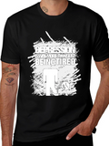 Depression Awareness Graphic Tee - Black