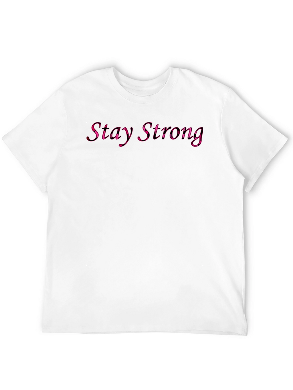 Stay Strong Graphic Black T-Shirt