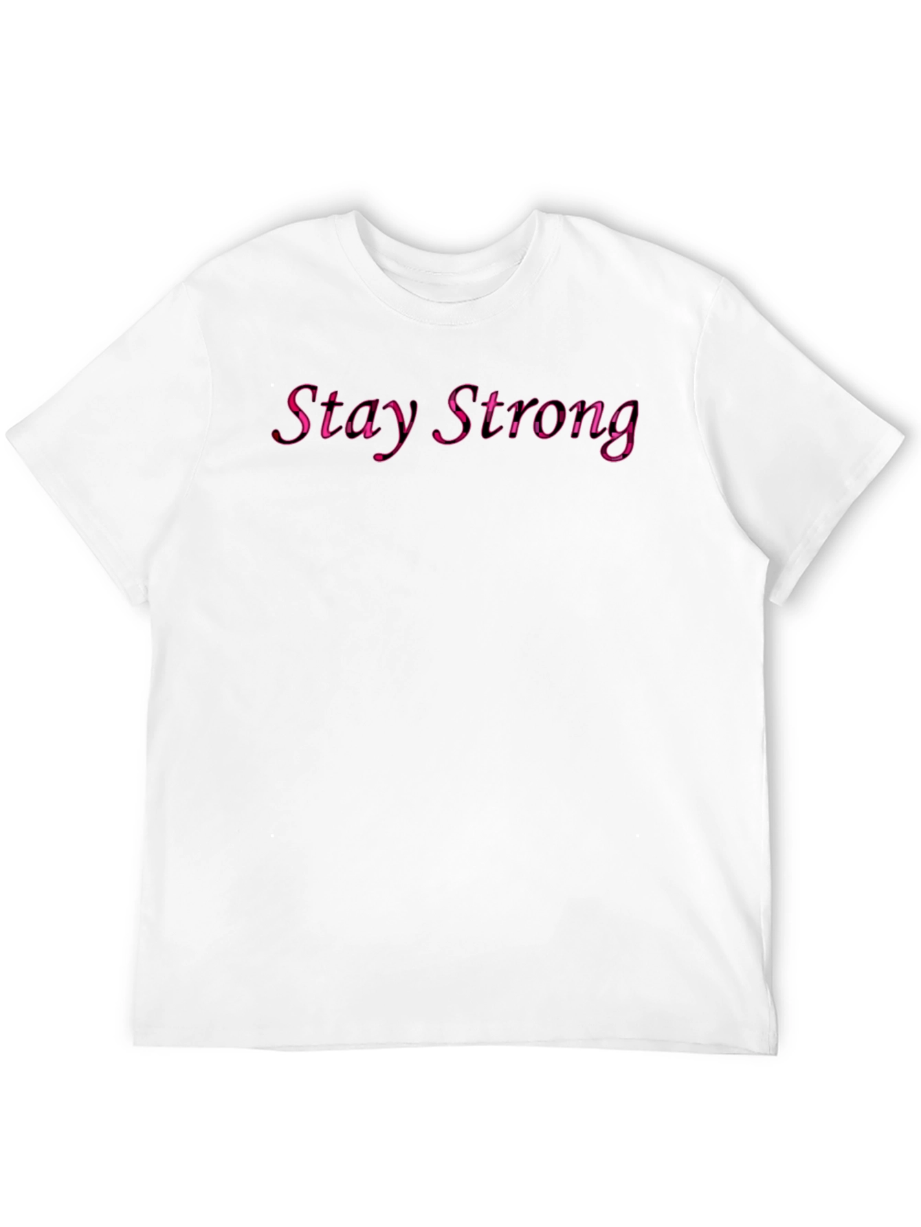 Stay Strong Graphic Black T-Shirt
