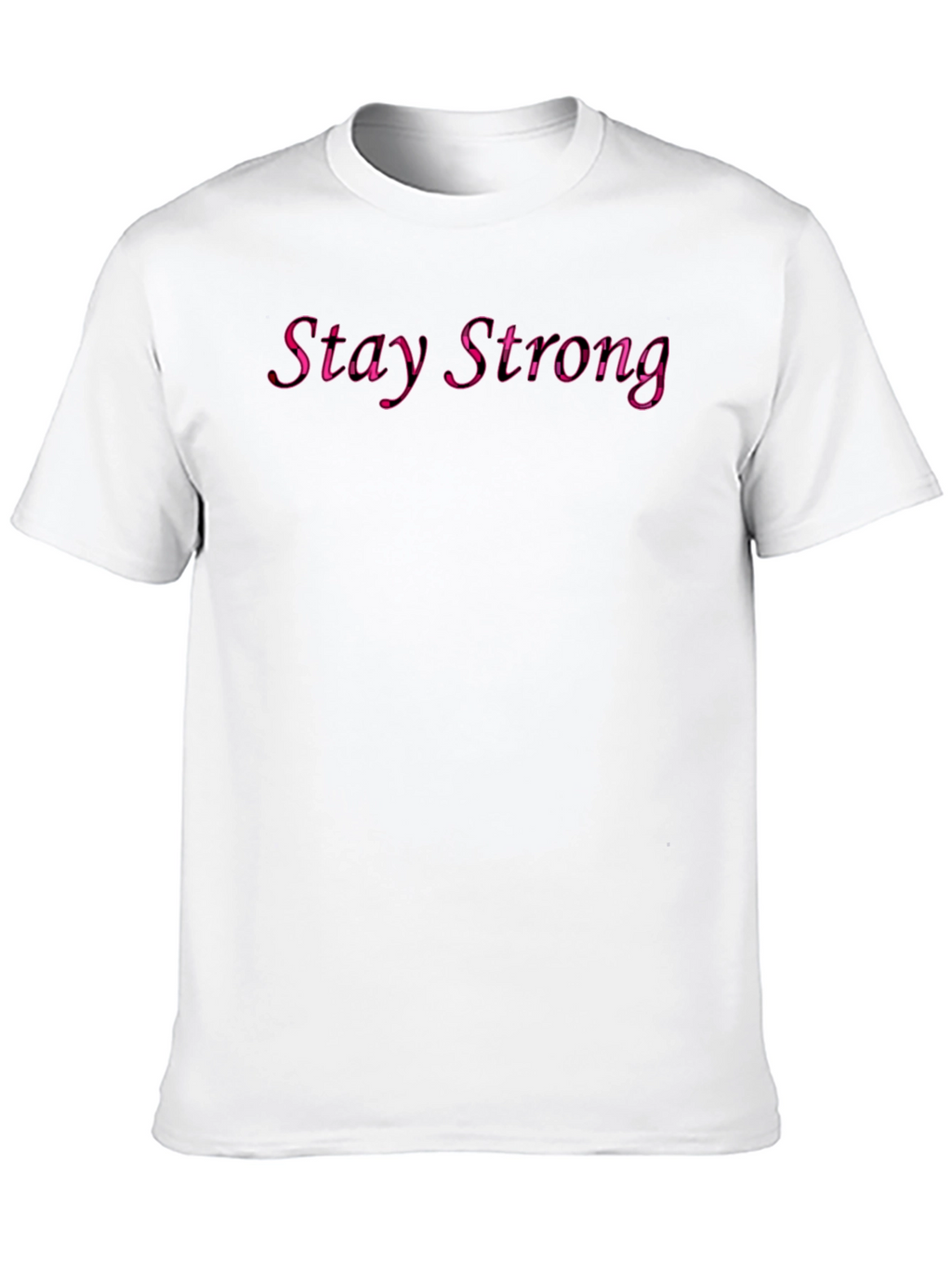 Stay Strong Graphic Black T-Shirt