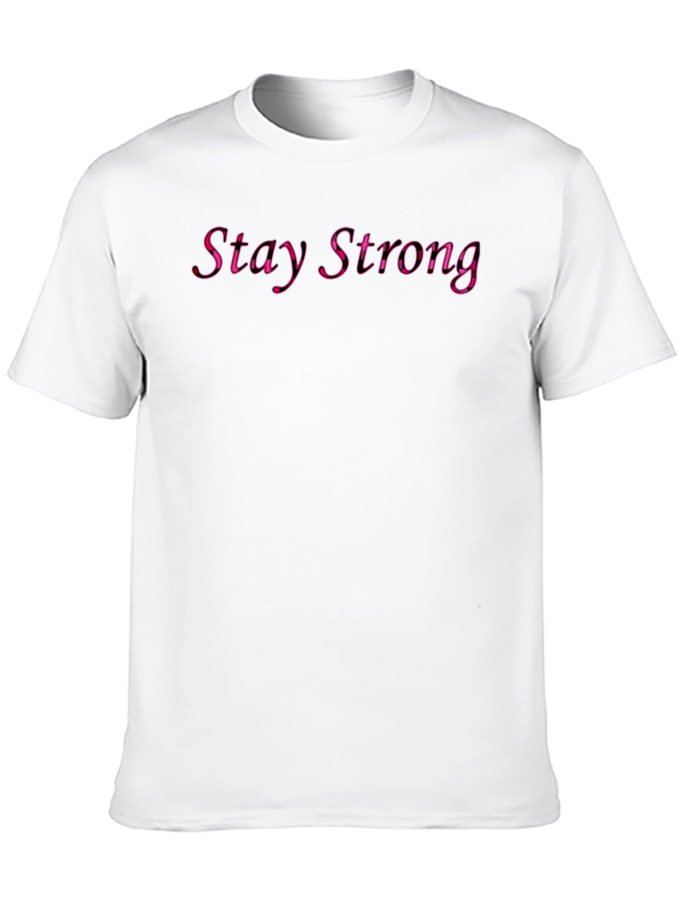 Stay Strong Graphic Black T-Shirt