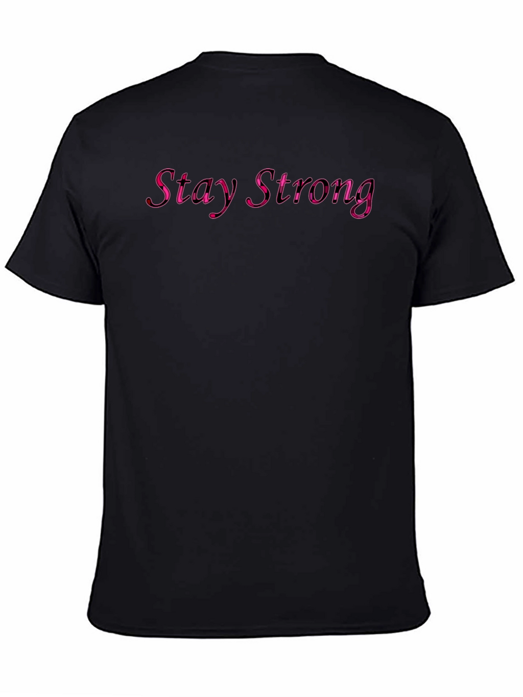 Stay Strong Graphic Black T-Shirt